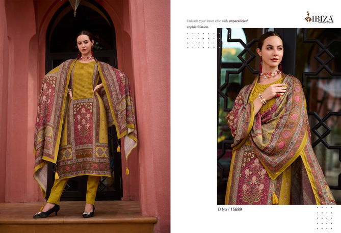 Kabira By Ibiza Viscose Pashmina Digital Printed Dress Material Wholesale Price In Surat